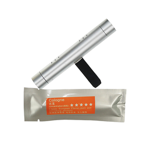 2023 Logo kustom baru parfum mobil bau di dalam mobil paduan Aluminium penyegar udara mobil Diffuser botol kosong - Product Image 3