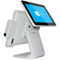 Machine de point de vente tout-en-un de 15 pouces, double écran, caisse enregistreuse Windows, tablette, système de point de vente pour la pharmacie