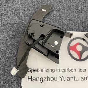 Pour VW GOLF R palettes de changement de volant magnétiques en Fiber de carbone véritable remplacement palette de changement de vitesse étendue ramasse le changement de vitesse haut/bas - Product Image 6