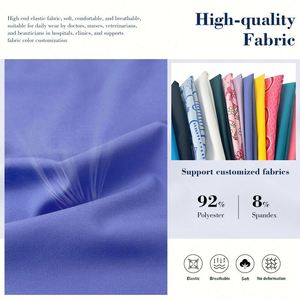 New Fabric Pharmacy Working Medical Hospital <b>Doctor</b> Nursing Stretch Scrubs Uniform Women's Nurse <b>Sets</b> - Product Image 4