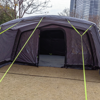 Glamping, camping familial de luxe, tente pneumatique imperméable quatre saisons, abri gonflable, trois chambres et salon