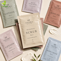 Sachets d'emballage personnalisés à trois soudures pour échantillons de sérum, lotion, crème visage et produits de soin liquides