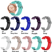 Bracelet de montre intelligente sport en silicone pour Samsung Galaxy Watch 42/46 mm, étanche, durable et confortable, options orange/or