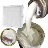 Caoutchouc de silicone liquide RTV2 à haute résistance à la traction pour la fabrication de moules, la sculpture et le moulage de béton