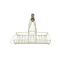 Panier de rangement de bureau élégant en fil de fer de qualité supérieure, support multifonctionnel pour bouteilles, idéal pour les condiments de cuisine et la décoration de salle de bain