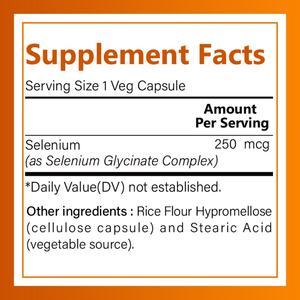 Suplemento de Selenio de Alta Calidad 250 Mcg, Cápsulas para Apoyar la Función Inmunológica en Adultos - Product Image 5