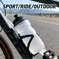 Bouteille d'eau pour le cyclisme, sans BPA, en plastique, bouteille de sport anti-fuite, bouteille à presser pour vélo, couleur et logo personnalisables pour VTT