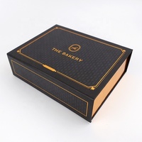 Boîte cadeau magnétique en carton rigide pliable de luxe, impression personnalisée, 12 paquets, boîte d'emballage pour macarons, fermeture magnétique