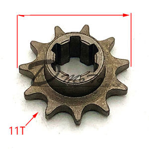 Frente de la caja de engranajes de piñón T8F 11 14 17 20 T 20 diente piñón para 47cc 49cc Minimoto Mini suciedad Pit Bike ciclomotor Scooter - Product Image 5