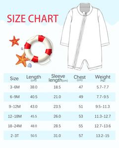 ALVABABY, traje de baño de manga larga para bebé, <span class=keywords><strong>moda</strong></span> de una pieza, traje de baño de punto con cremallera, traje de baño de dibujos animados para bebés y niños pequeños - Product Image 4