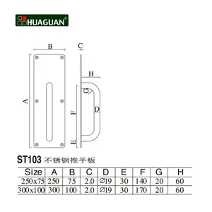 Manija de puerta de palanca de acero inoxidable para interior residencial, con placa, la más vendida, venta al por mayor