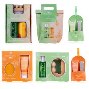 Coffret cadeau de soin de la peau hydratant à la menthe fraîche, au citron vert, aux agrumes et à l'orange, gel à base de plantes OEM, relaxation apaisante, boîte cadeau décorative - Product Image 1