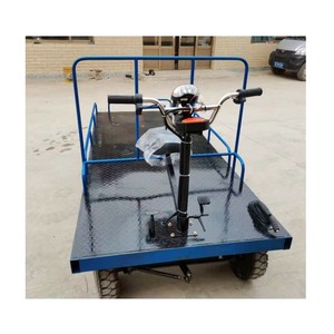 Remolque de plataforma plana de cuatro ruedas para taller, camión de remolque de plataforma plana en venta - Product Image 4