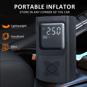 पोर्टेबल कॉर्नलेस मिनी एयर पंप डिजिटल दबाव गेज 150psi तेज मुद्रास्फीति के लिए ऑटो शॉटऑफ - Product Image 3