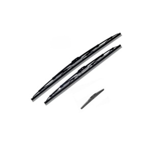 Car Frame Universal Colored Windshield <b>Chromed</b> Double Wiper Blades - Product Image 1