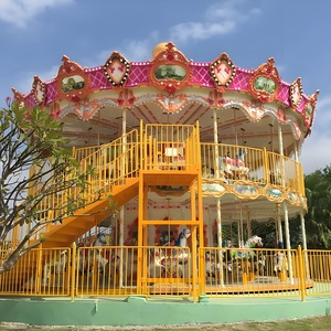 <span class=keywords><strong>Nouveau</strong></span> carrousel de luxe à deux étages, le <span class=keywords><strong>nouveau</strong></span> favori des parcs d'attractions, carrousel électrique à deux étages avec escaliers - Product Image 2