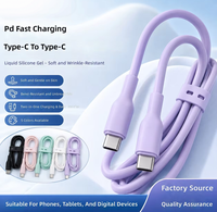 Câble de charge rapide USB Type-C PD avec cœur en cuivre, TPE écologique pour smartphones, tablettes et appareils numériques - Chargeur de voiture en silicone