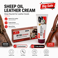 Betún para Zapatos de Cuero con Aceite de Oveja Black Bull de 70g, Antimoho, para Todas las Estaciones, con Función de Fácil Limpieza