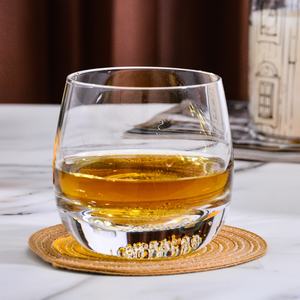 Samyo مصنع بالجملة مخصص كريستال شكل دائري ثقيلة القاع متذبذبة دوار ويسكي أكواب - Product Image 6