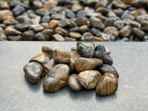 <span class=keywords><strong>Piedra</strong></span> de Río Decorativa Pulida con Rayas de Tigre para Pavimentación de Caminos de Entrada - Product Image 3