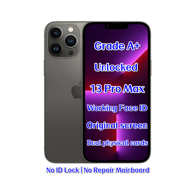 Wholesale Unlocked iPhone 13 Pro Max Graphite 512GB Original Smartphone High Quality Mobile Phone Global Unlocked Bulk