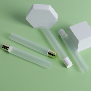 Wholesale Custom Transparent Lip Balm Squeeze <b>Tubes</b> with Soft <b>Plastic</b> Lid Custom Sizes and Colors for Skin Care - Product Image 1