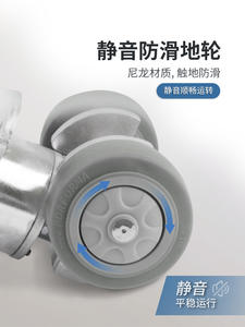 Armoire secrète à porte manuelle pivotante, roulettes pivotantes robustes en nylon silencieuses pour hôpital, école, salle de bain, capacité de charge 500 kg - Product Image 5