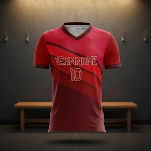 Camiseta de Fútbol Unisex Nueva con Logotipo Personalizado, Uniforme de Entrenamiento de Fútbol Hecho en Pakistán, Camiseta de Fútbol Corta Transpirable de la Mejor Calidad - Product Image 3