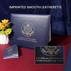 Bán buôn vàng lá dập logo tài liệu A4 bằng tốt nghiệp giấy chứng nhận của người giữ danh dự giải thưởng PU giấy chứng nhận bìa thư mục - Product Image 2