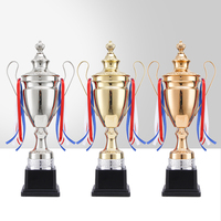 Vente directe d'usine, trophée de football mondial de grande taille, prix sportif, coupe souvenir plaquée pour les champions