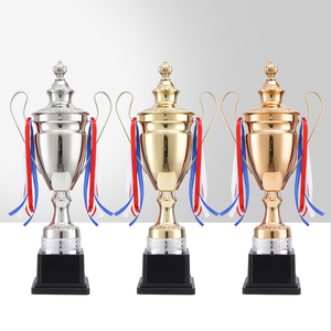 Venta Directa de Fábrica, Trofeo de Fútbol Mundial de Gran Tamaño, Premio Deportivo de Metal, Copa de Recuerdo Plateada para Campeones - Product Image 5