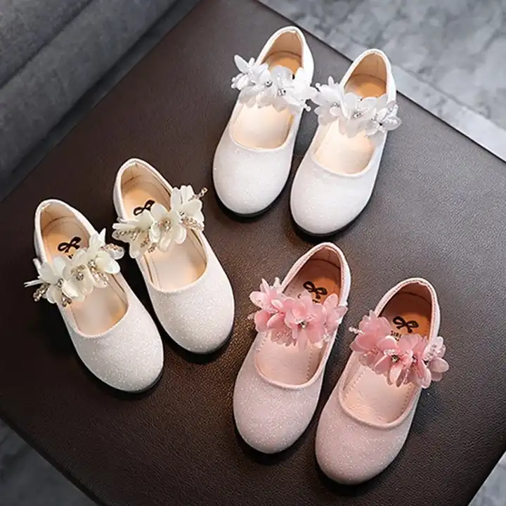 детская кожаная обувь для девочек блестящие цветы принцесса обувь для  детской вечеринки свадебные детские балетки весна лето платье обувь|  Alibaba.com