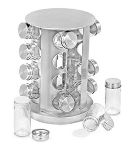 with Functional Filters Glass 16 Jar Revolving <strong>Kitchen</strong> Tower Free <strong>Spice</strong> <strong>Rack</strong> Stainless Refills Rotating <strong>Rack</strong> - Product Image 6