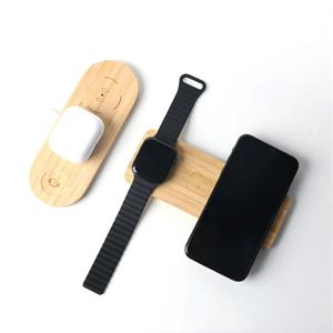<strong>2026</strong> New cross-border <strong>best</strong>-selling bamboo-wood strip mobile phone, <strong>headset</strong>, watch, wireless charging, three-in-one - Product Image 3