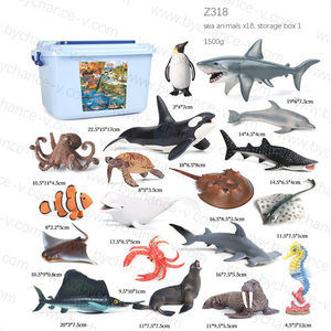 Accessoires de maison de poupée en plastique animaux domestiques figure jouets kits de jeu avec boîte de rangement pour enfants ressources d'apprentissage - Product Image 5