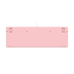 AN07S PINK USB Gaming Keyboard Outemu Optical 104 Keys Impermeable LED Retroiluminado Indicador de efecto 3D Clear ABS Multimedia - Product Image 1