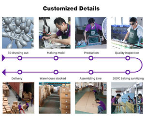 Lampu Lantai Ruang Tamu Retro Prancis Model Labu Krim Prancis - Product Image 5