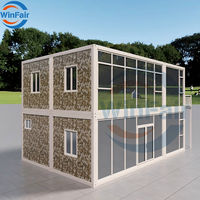 Maison conteneur préfabriquée mobile pliable à 3 étages WinFair Colombie pour dortoir, bureau, camp / Certifiée CE