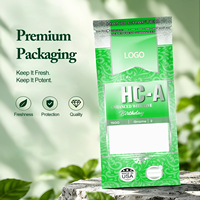Sachet Mylar Personnalisé Thermoscellable avec Fenêtre, Résistant à l'Humidité, Refermable, pour Emballage de Fleurs et Herbes Sèches, Pochette Ziplock Autoportante en Plastique