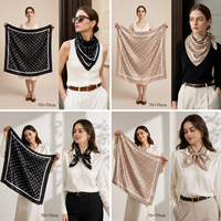 Service de personnalisation de motifs et de logos pour marque privée – Foulard en soie sur mesure pour la fête des Mères, idéal pour un usage quotidien et promotionnel, pour femme
