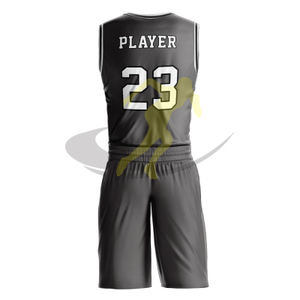 Uniformes de baloncesto reversibles para hombre de alta calidad, conjunto de tinte de Color único transpirable de secado rápido, diseño sublimado personalizado de talla grande - Product Image 2