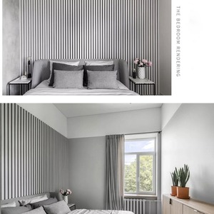 Panel Decorativo de <span class=keywords><strong>Pared</strong></span> de <span class=keywords><strong>Madera</strong></span> MDF de 600*600 para <span class=keywords><strong>Salón</strong></span>, Panel de <span class=keywords><strong>Listones</strong></span> de <span class=keywords><strong>Madera</strong></span> de 3 <span class=keywords><strong>Listones</strong></span>, Decoración de <span class=keywords><strong>Pared</strong></span> Estética - Product Image 3