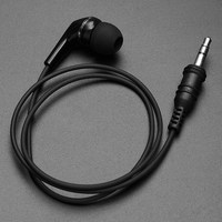 Écouteur universel 3,5 mm pour téléphone portable, oreillette simple, écouteurs MP3 à ligne courte, écouteurs flexibles Bluetooth
