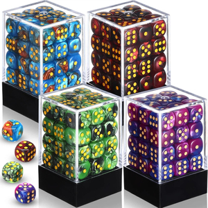 12mm 6 Sided Mini <b>Dice</b> <b>Set</b> for School Classroom Table Games D6 Game Standard <b>Dice</b> with Portable Plastic Box for Teaching Math - Product Image 1