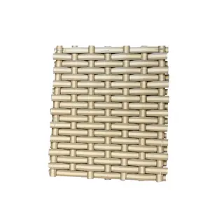 Fireproof, moisture-proof and insect-proof artificial plastic artificial bamboo mat