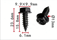 Nouvelles pinces et attaches métalliques automobiles de l'usine chinoise Jiumail, modèle 152267