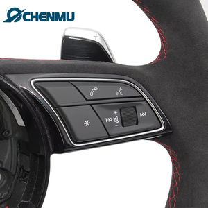 Volante Deportivo de Cuero Nuevo de Alta Calidad de Fábrica para <span class=keywords><strong>Audi</strong></span> A4 B9 <span class=keywords><strong>RS3</strong></span> <span class=keywords><strong>A5</strong></span> S6 Q3 Q8 - Product Image 5