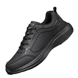 Chaussures de sport basses pour hommes en cuir PU minimaliste avec doublure en maille, idéales pour la course sur route, le jogging et le trail. - Product Image 5