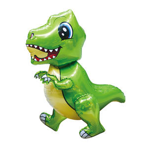 4D ballons dinosaure en aluminium debout dinosaure <span class=keywords><strong>anniversaire</strong></span> décoration fournitures de fête garçon enfants jouets hélium ballons combinaison - Product Image 5
