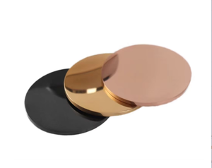 قرص معدني دائري من الفولاذ المقاوم للصدأ بقطر 25 مم و30 مم و40 مم، مصقول بتشطيب مرآة للطباعة المخصصة بالأشعة فوق البنفسجية، مناسب كحلقة مفاتيح ترويجية - Product Image 1